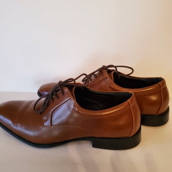 Alfani Men's Andrew Faux Leather Memory Foam Derby Plain Toe Size 10.5M. - Picture 4 of 9